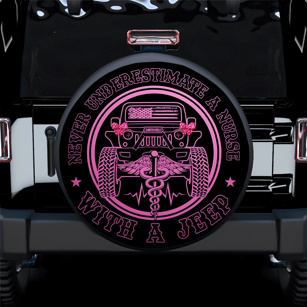 Nurse Jeep Car Spare Tire Cover Gift for Campers - 7713737834651