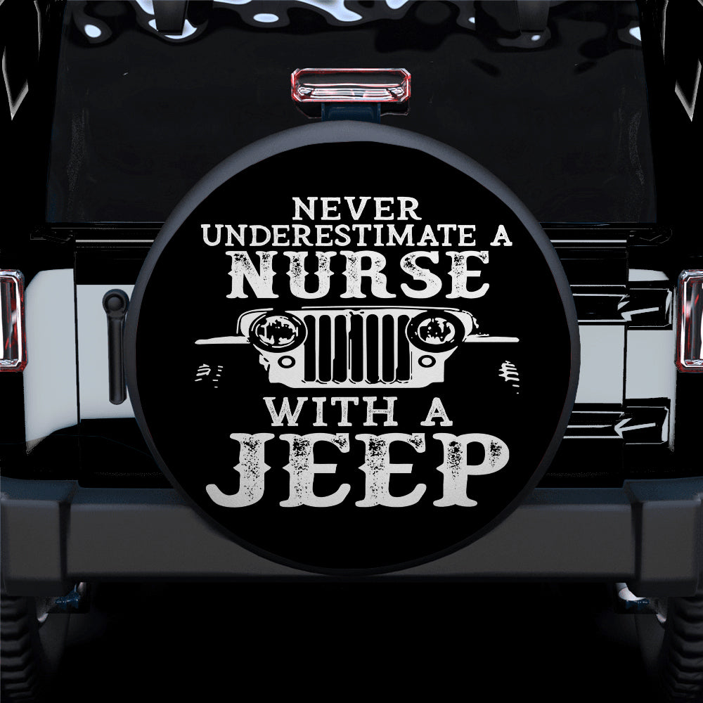 Nurse Jeep Car Spare Tire Cover Gift for Campers and Trail Lovers