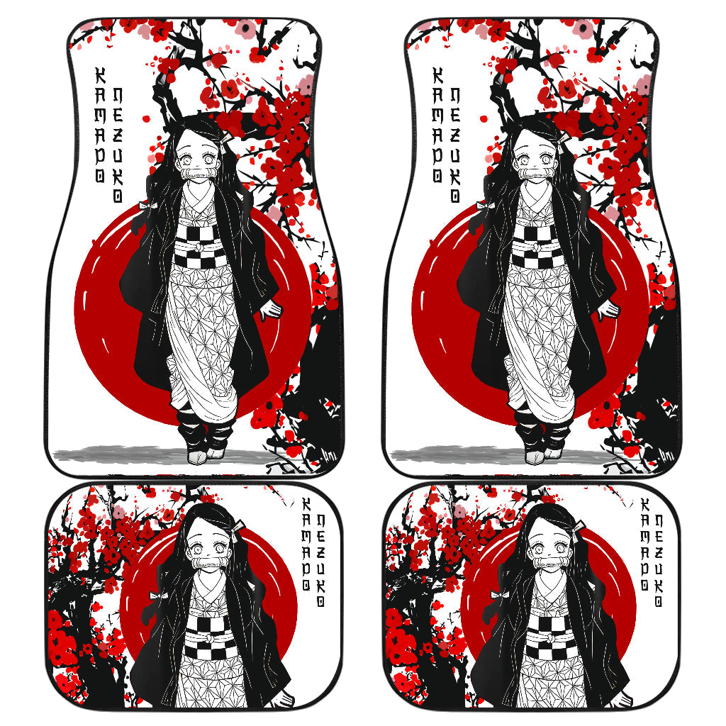Nezuko Demon Slayer Japanese Style Floor Mats for Cars