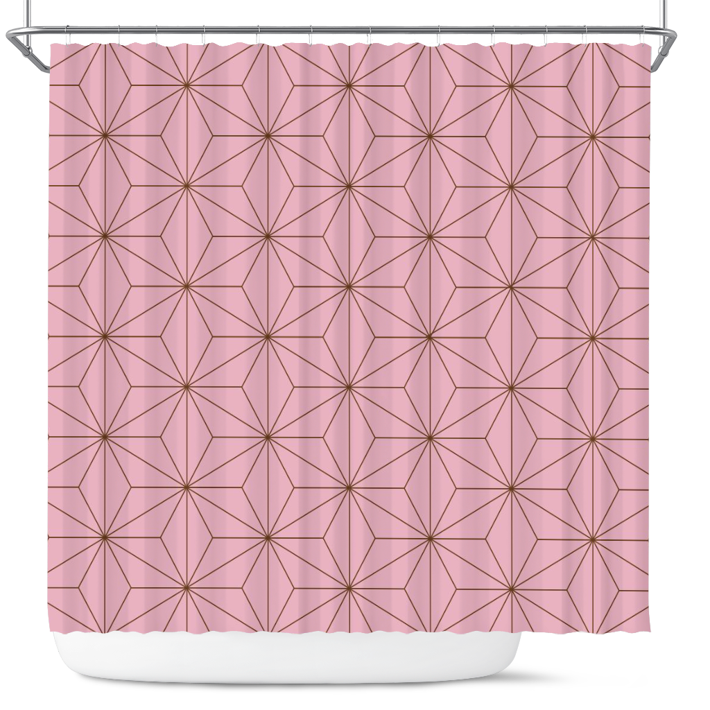 Nezuko Kamado Anime Shower Curtain for Demon Slayer Fans