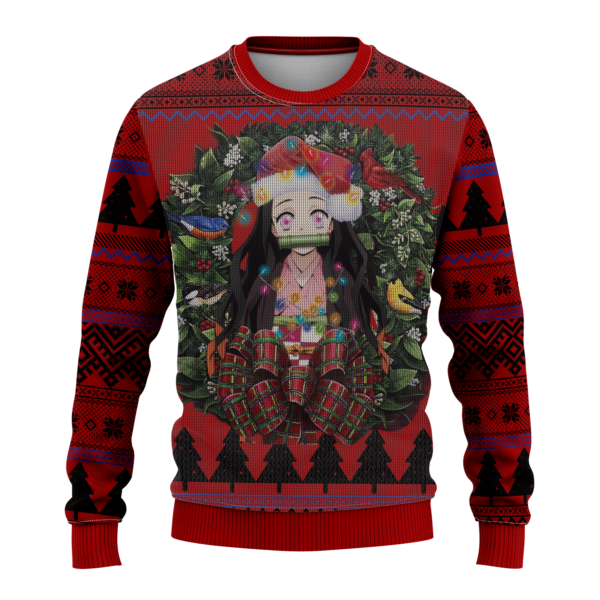 Nezuko Demon Slayer Ugly Christmas Sweater Thanksgiving Gift