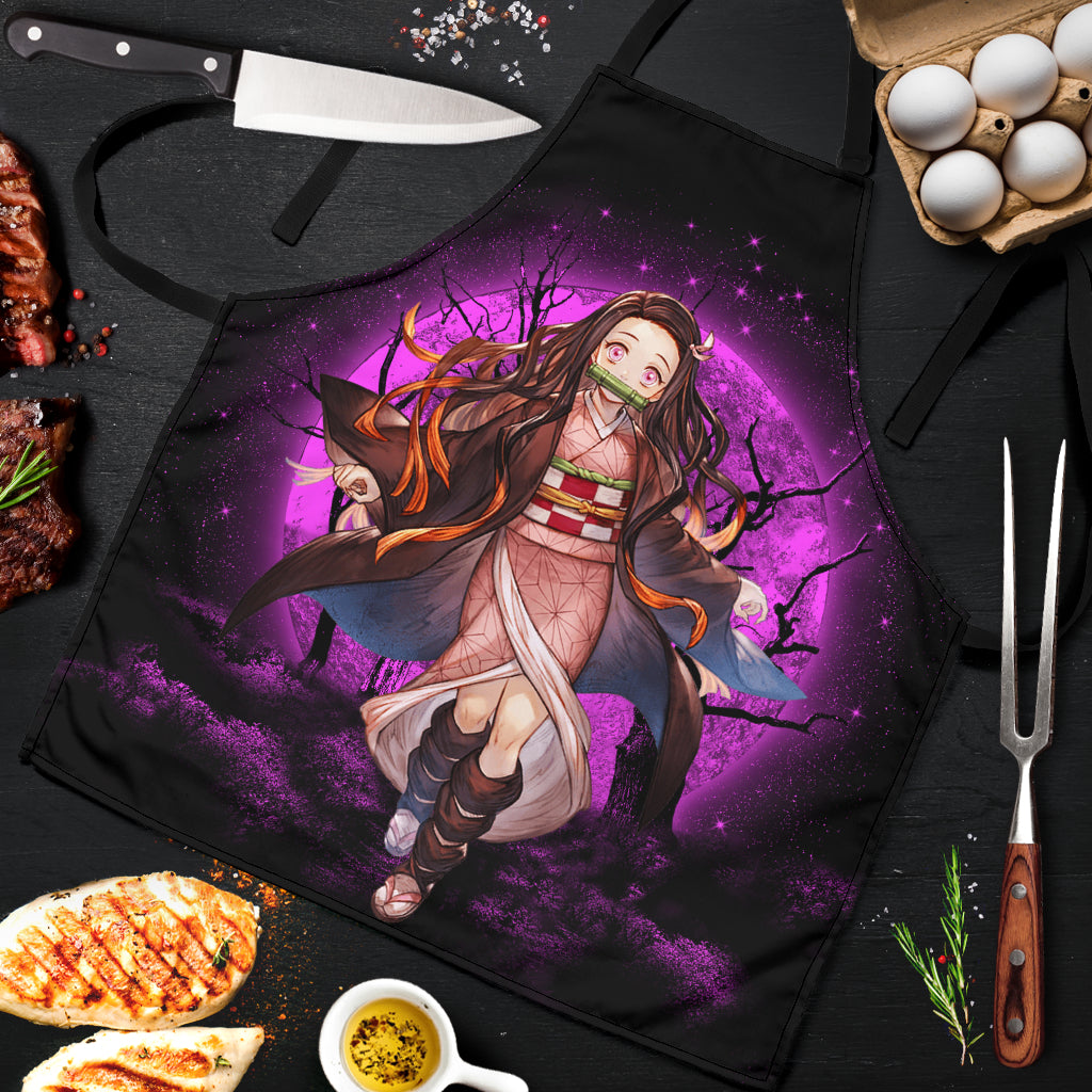 Nezuko Moonlight Apron for Cooking Lovers - Best Custom Gift