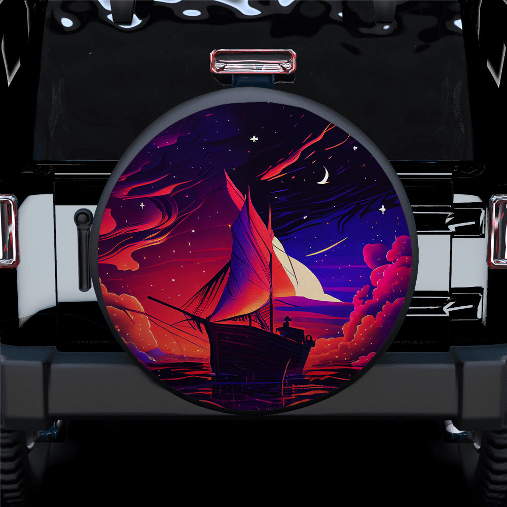 Night Sky Ocean Stars Jeep Car Spare Tire Covers for Campers