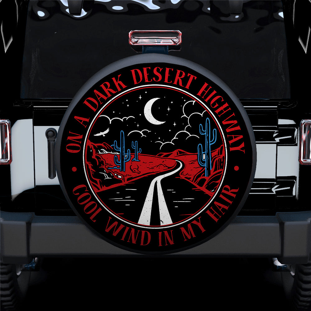 Red Jeep Spare Tire Cover for Campers - Desert Highway Gift
