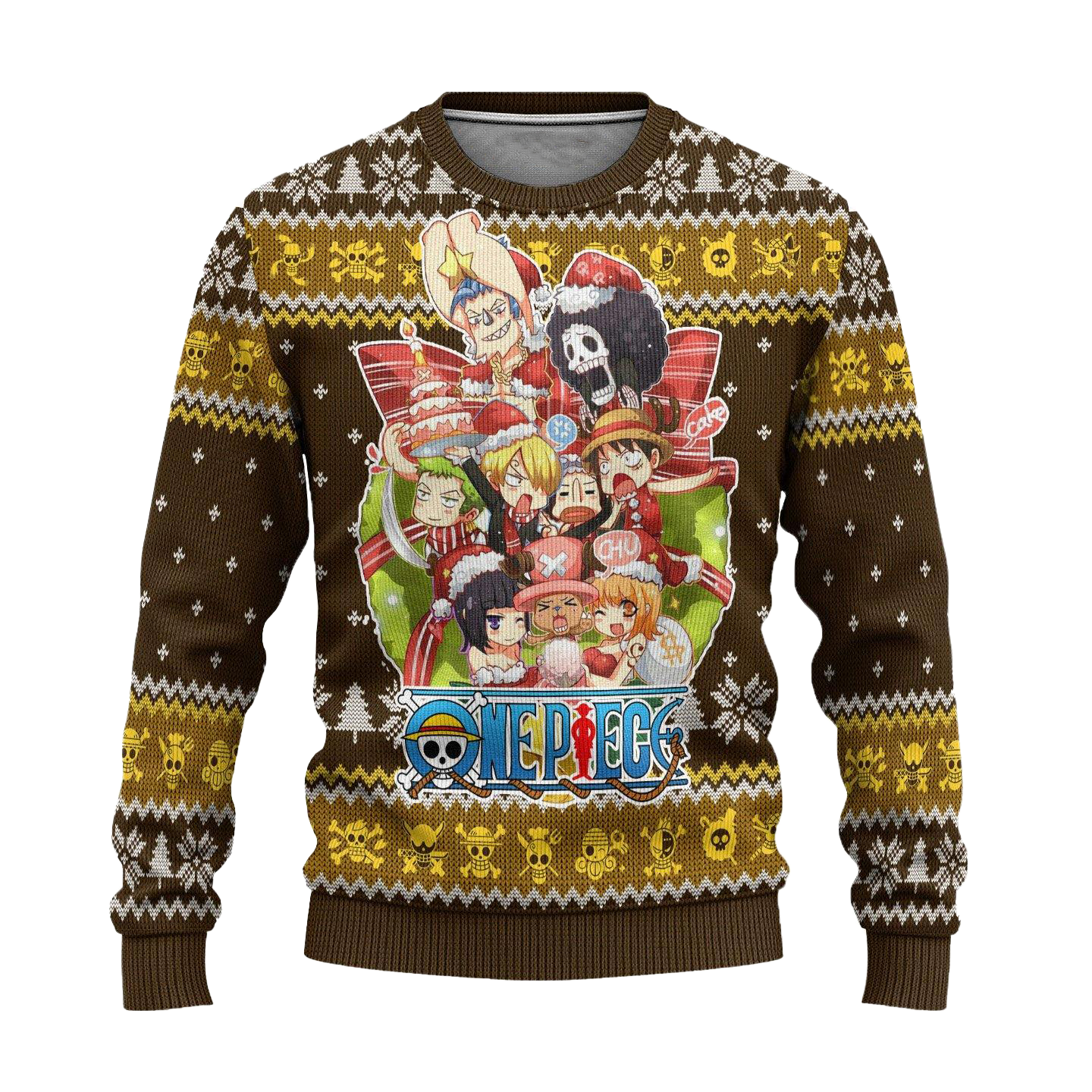 One Piece Anime Christmas Sweater for Ugly Sweater Day Gift