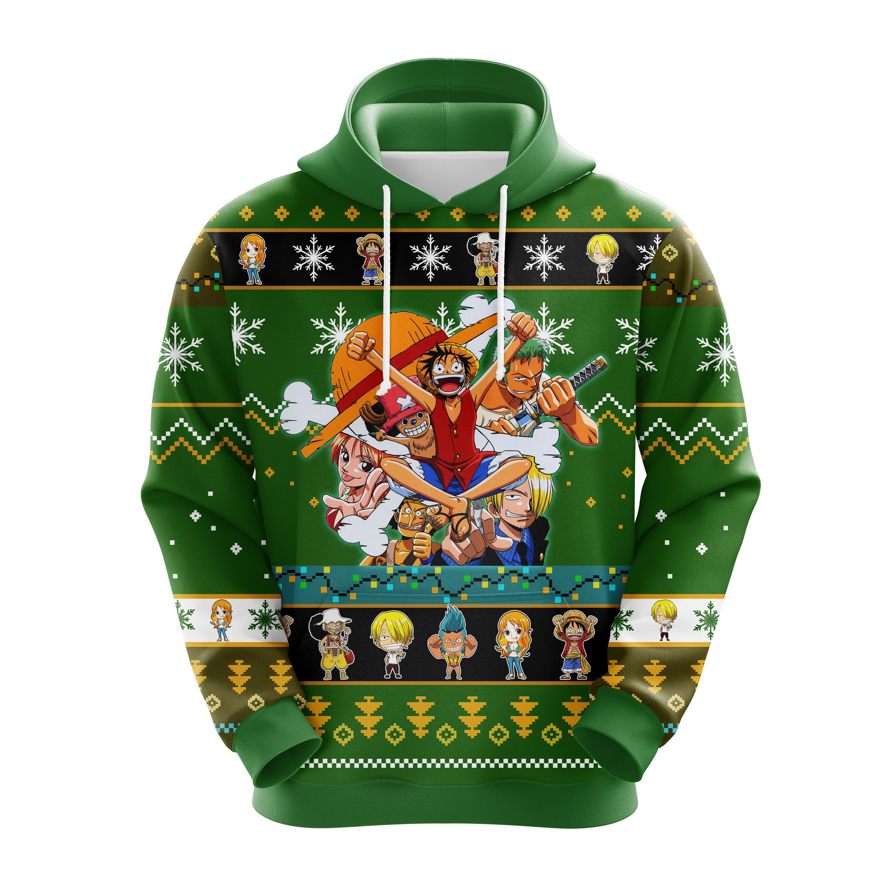 Cute One Piece Christmas Hoodie for Thanksgiving Gifts - Noel Mc Ugly