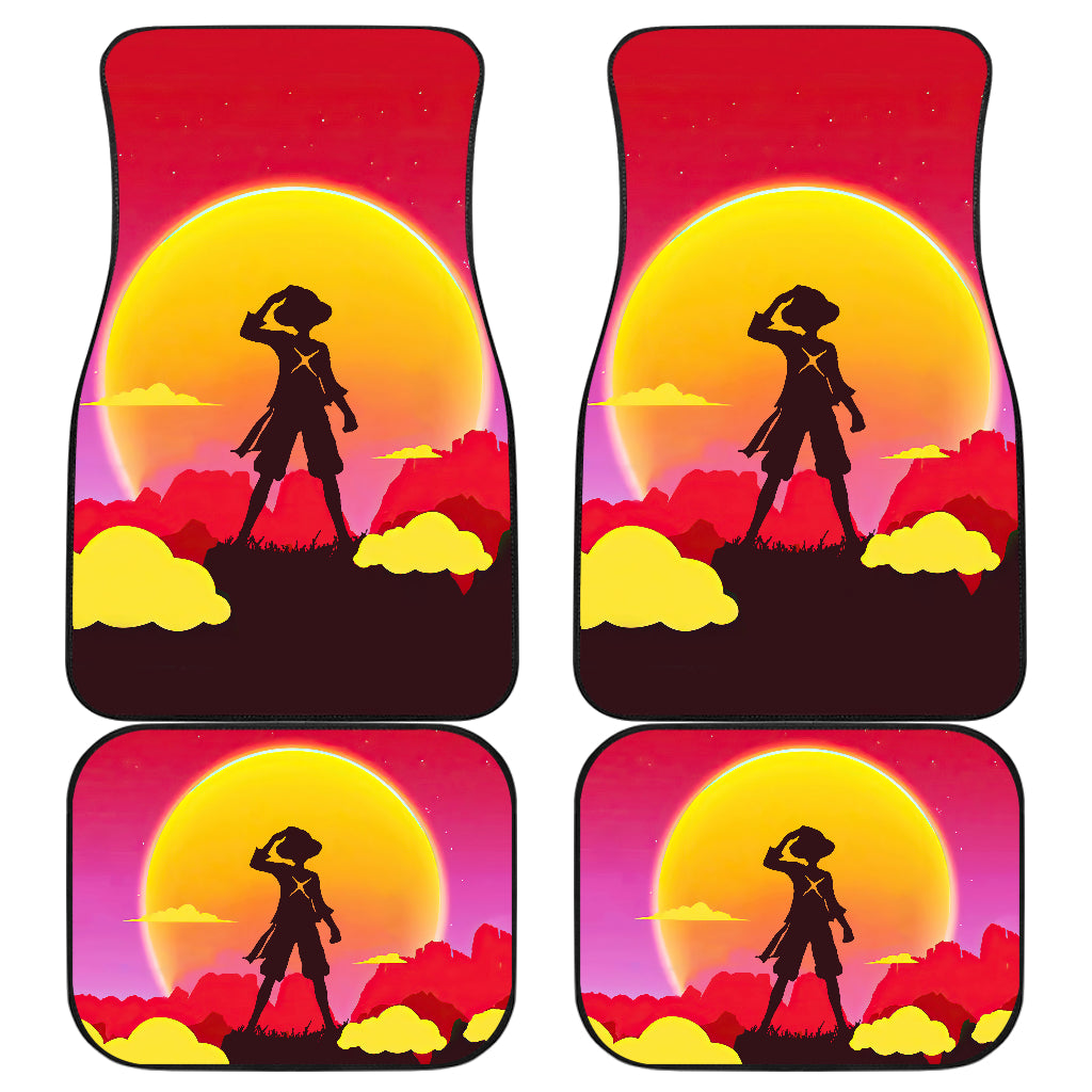 One Piece Sunset Car Accessories - Floor Mats for Cars