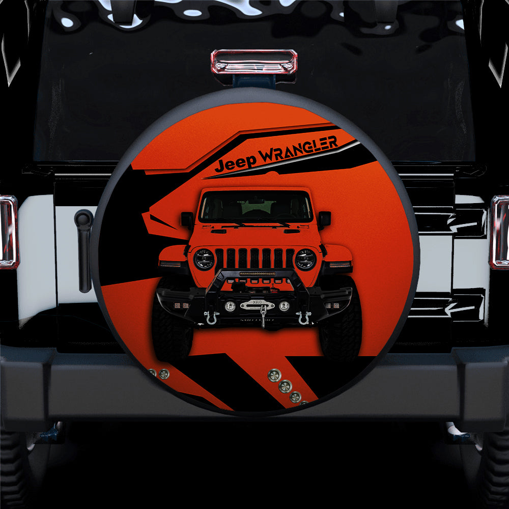 Orange Spare Tire Covers for Jeeps - Gift for Campers