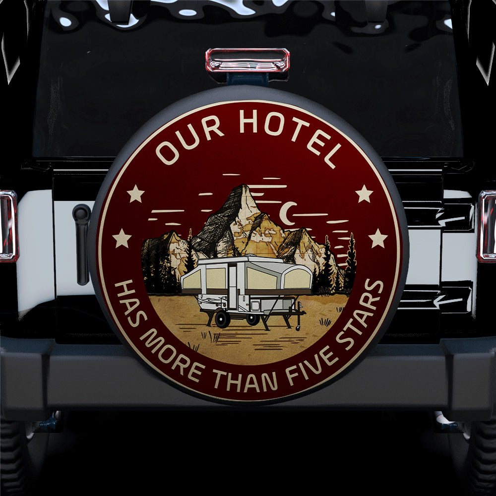 5-Star Hotel Jeep Car Spare Tire Cover Gift for Campers
