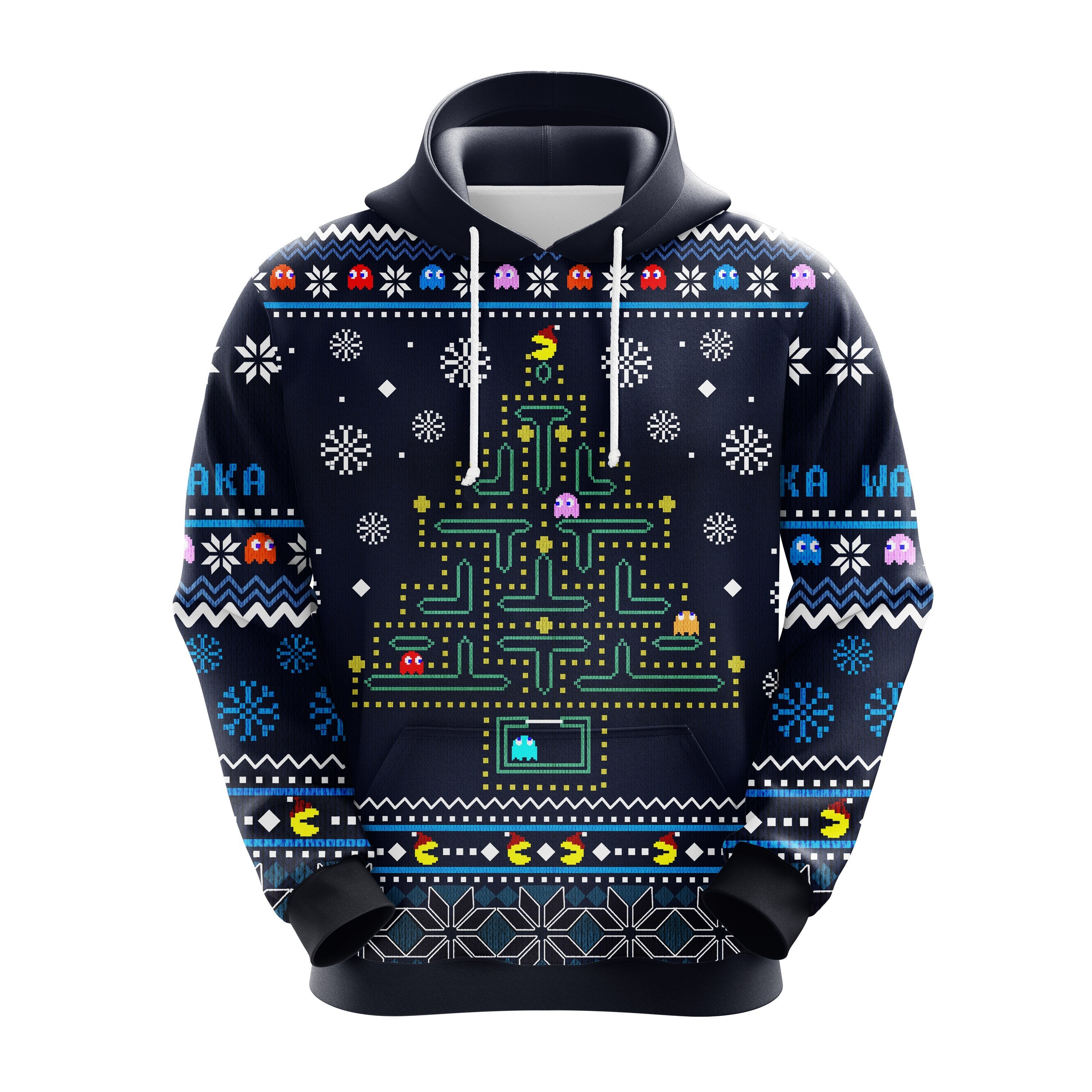 Cute Pac-Man Christmas Hoodie Amazing Gift for Thanksgiving