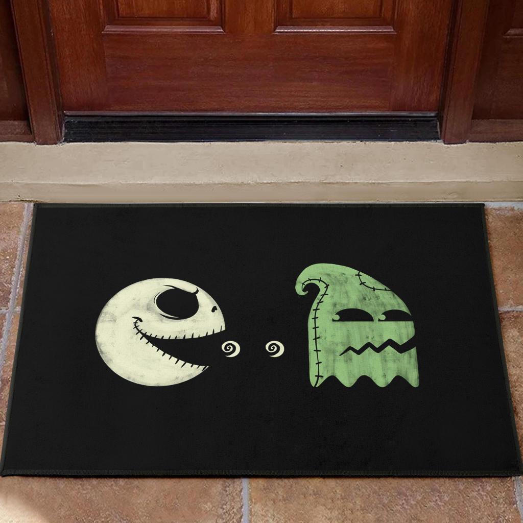 Jack Skellington Pacman Doormat - Halloween Decor for Home Entry