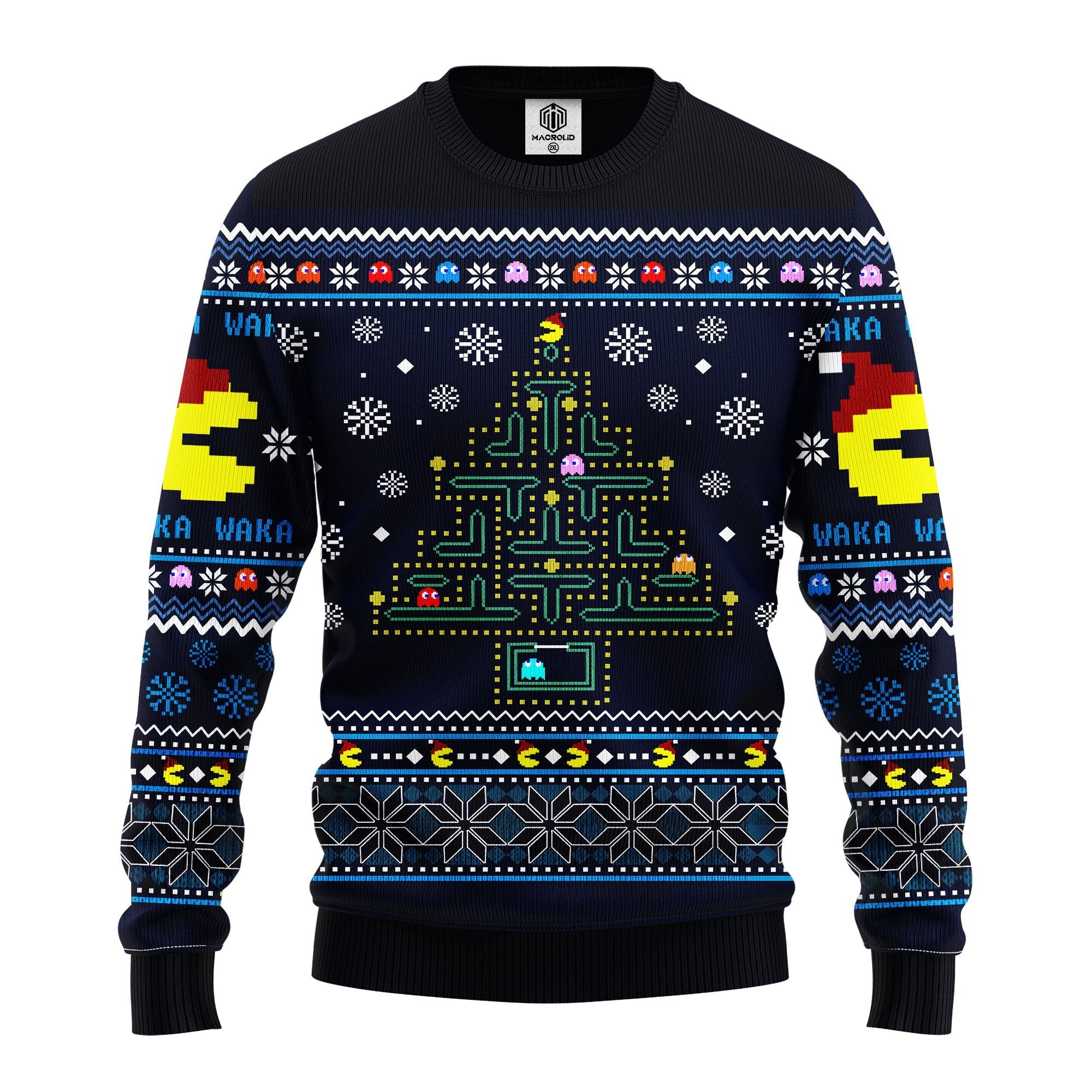 Pacman Christmas Sweater for Men Women - Fun Holiday Gift Idea