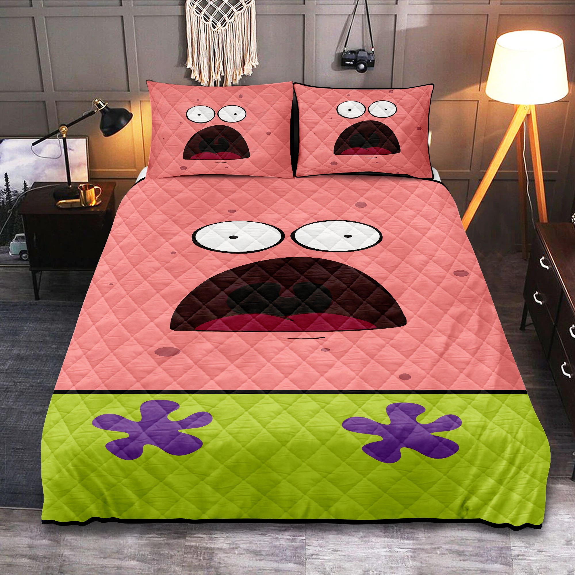 Patrick Star Bedding Set for Kids - Quilt Bed Sets