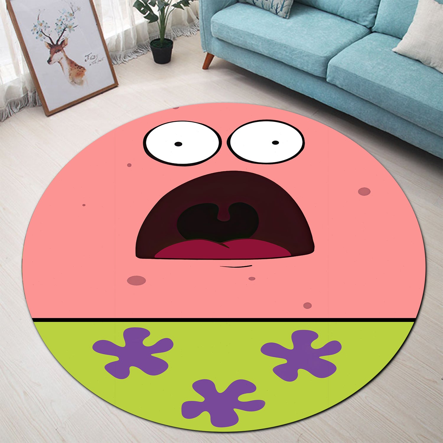 Patrick Star Rug for Bedroom and Living Room Home Decor 8227275243675