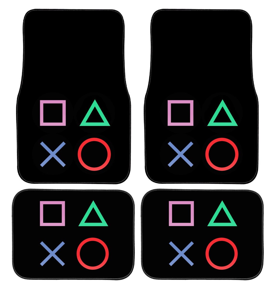 Custom Printed Gaming Controller Buttons Personalized Car Floor Mats
