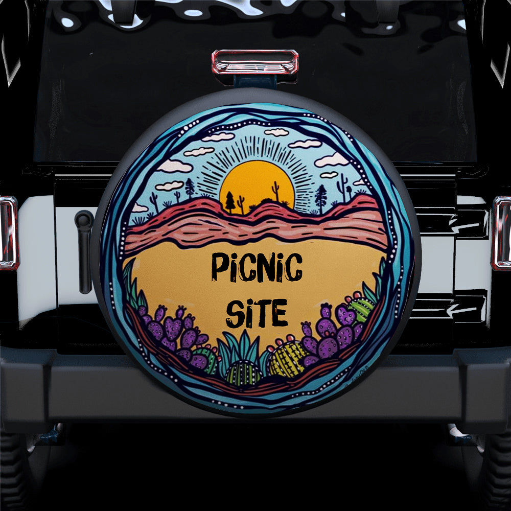 Jeep Car Spare Tire Cover for Campers - Picnic Site Gift