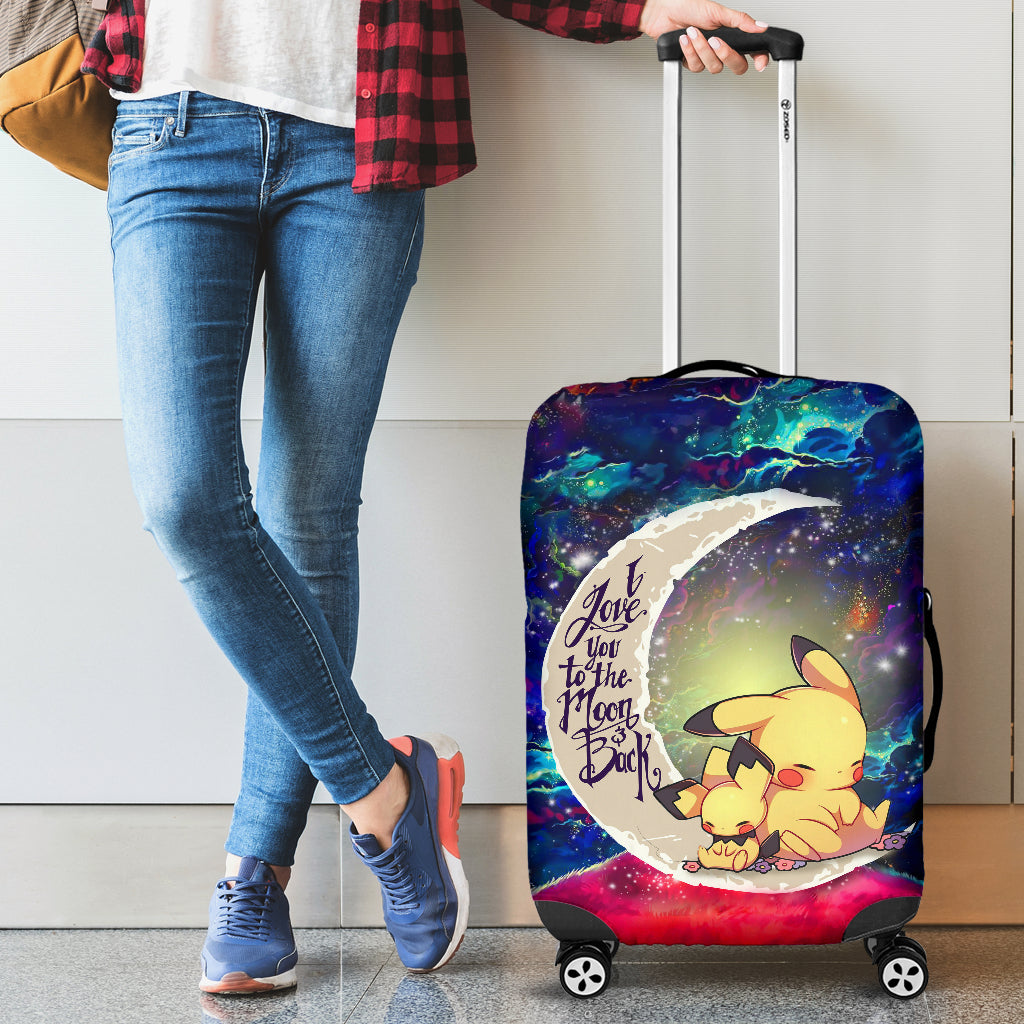 Pikachu Pokemon Galaxy Luggage Cover Suitcase Protector for Travel