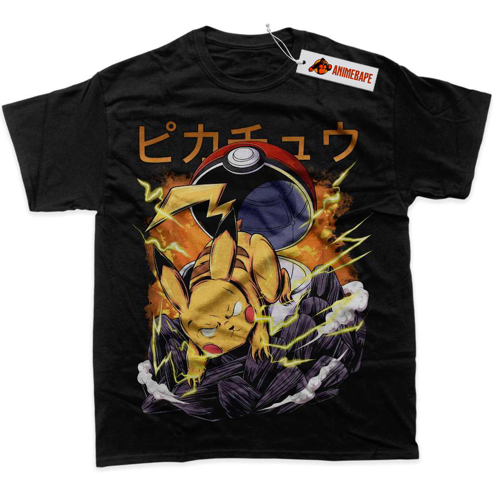 Pikachu Graphic T-Shirt, Pokemon Anime Tee for Fans and Collectors ...