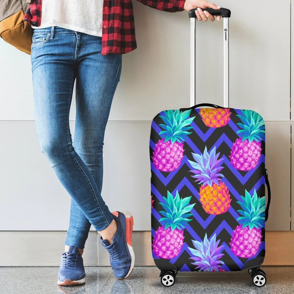 Pineapple Art Pattern Luggage Cover Suitcase Protector for Travel