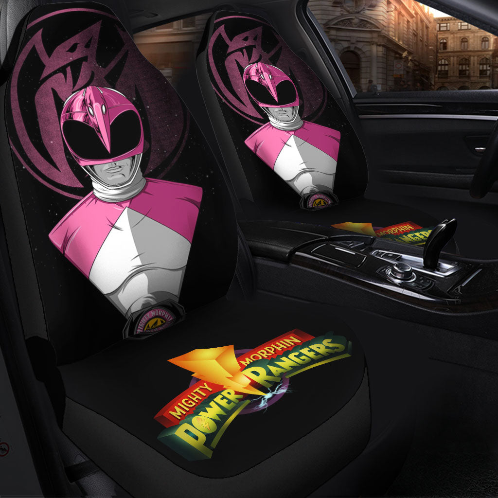 Mighty Morphin Power Rangers Pink Premium Custom Car Seat Covers