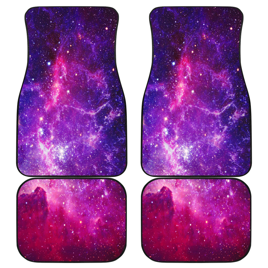 Galaxy Car Floor Mats - Pink Purple Outer Space Accessories