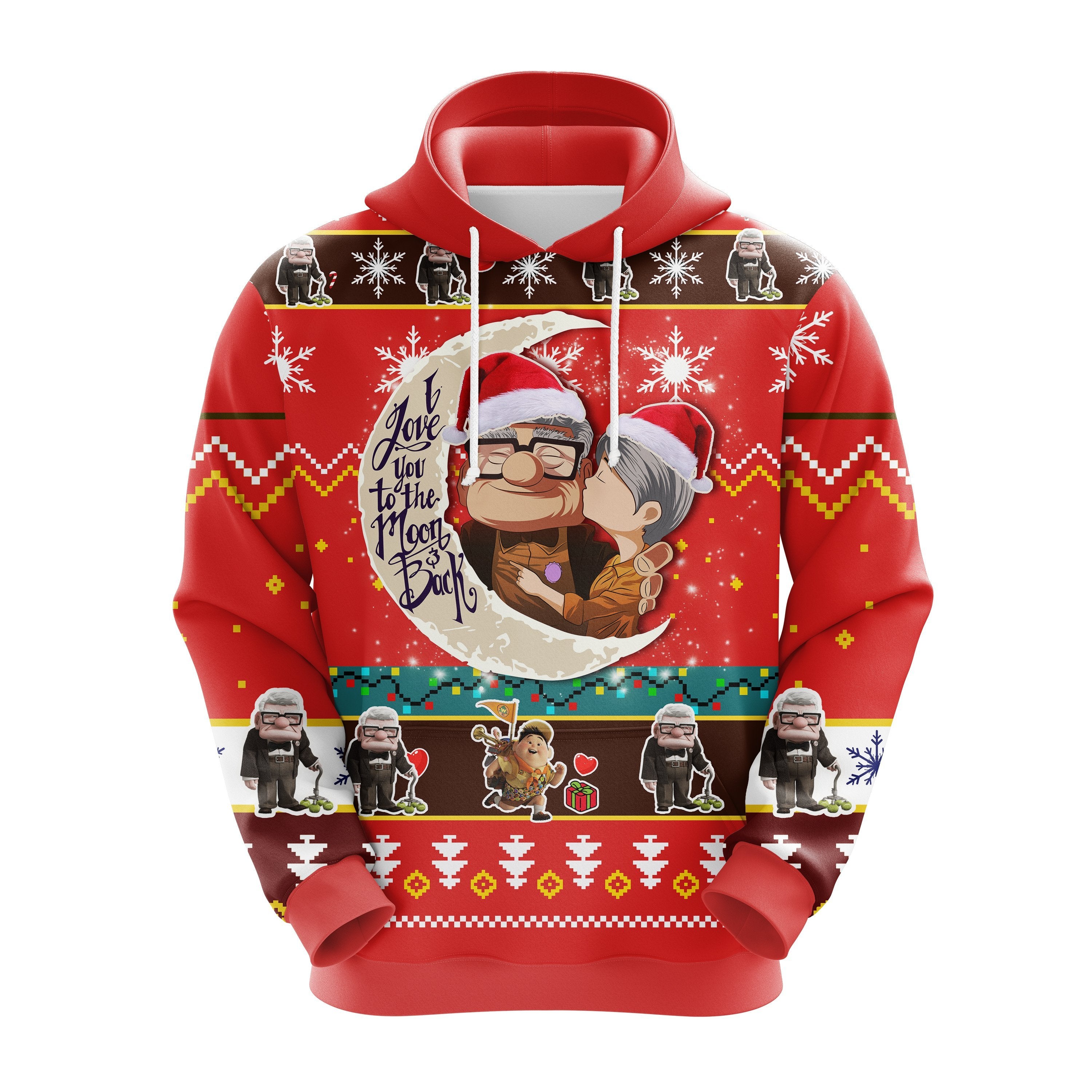 Pixar Up Christmas Ugly Hoodie - Cute Thanksgiving Gift Idea