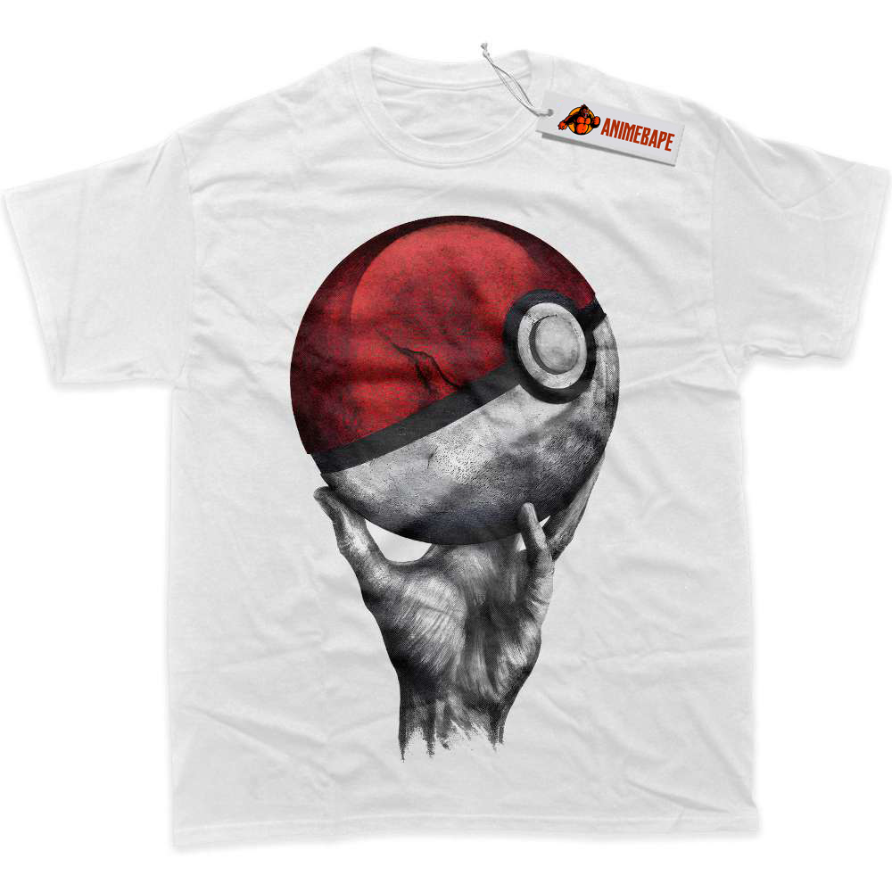 Pokemon Poke Ball Graphic T-Shirt, Anime-Inspired Tee for Fans