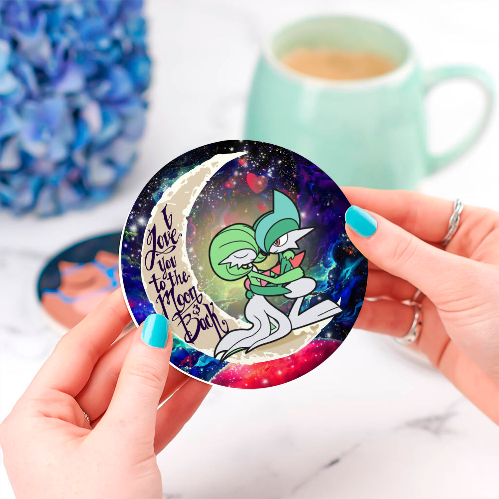 Pokémon Love You To The Moon Galaxy  Drink Coasters Pair
