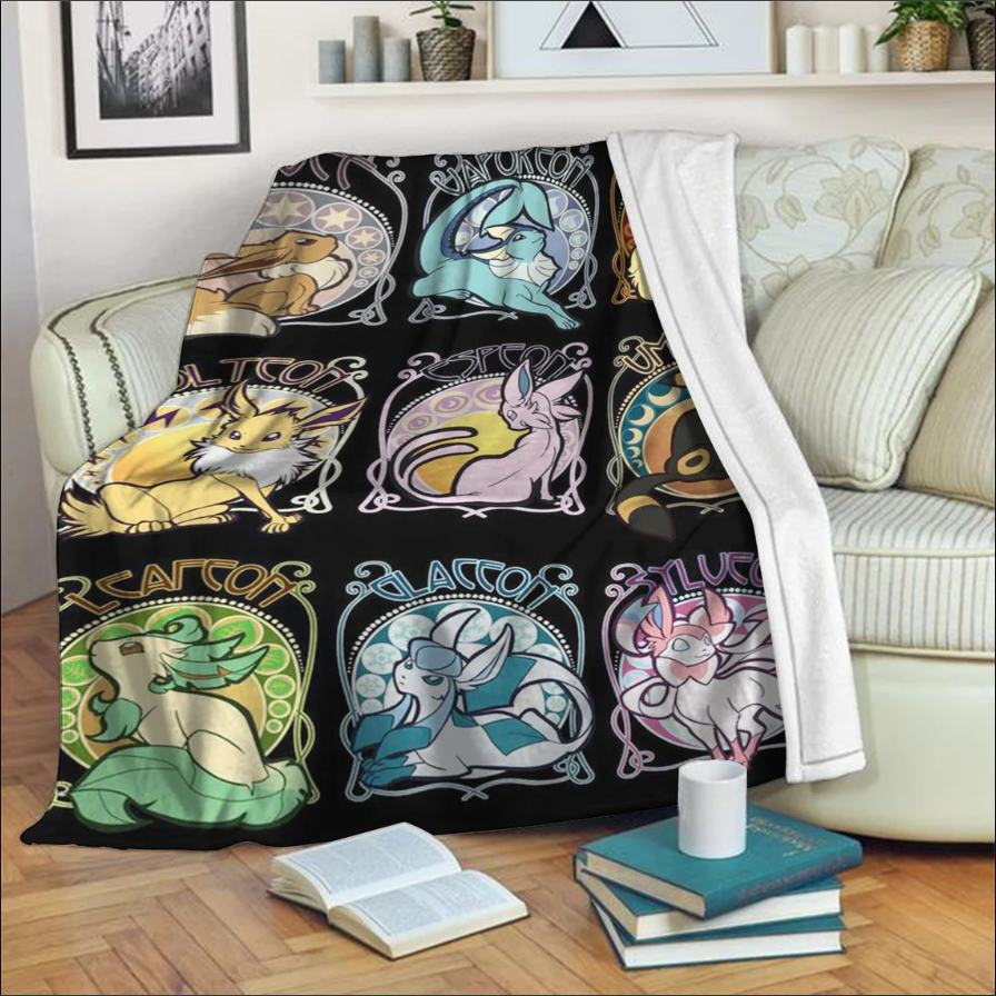 Eevee Evolution Premium Blanket - Pokemon Merchandise