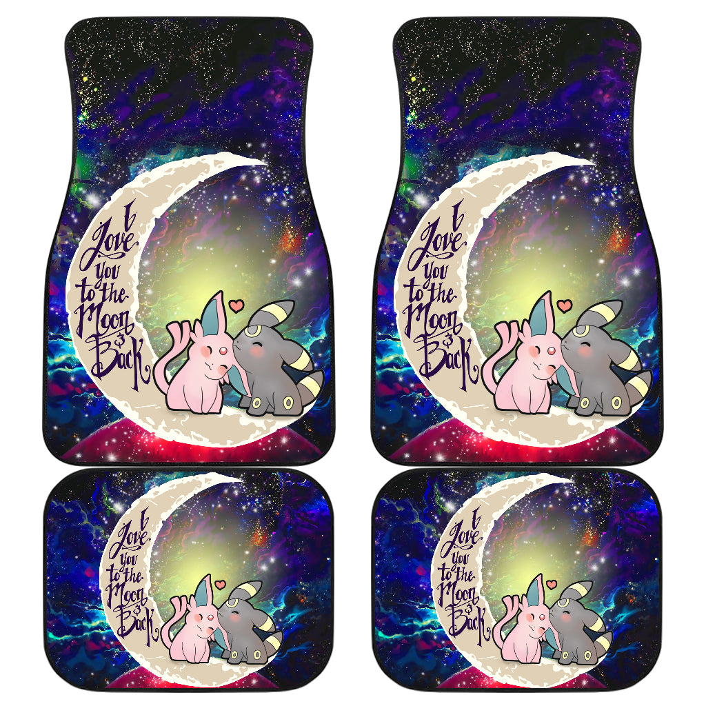 Espeon Umbreon Moon Galaxy Car Mats - Pokemon Accessories