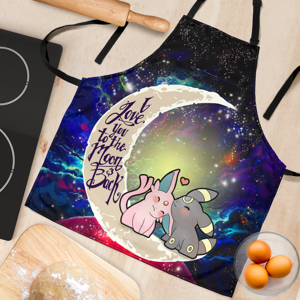 Pokémon Espeon Umbreon Custom Galaxy Apron - Best Cooking Gift