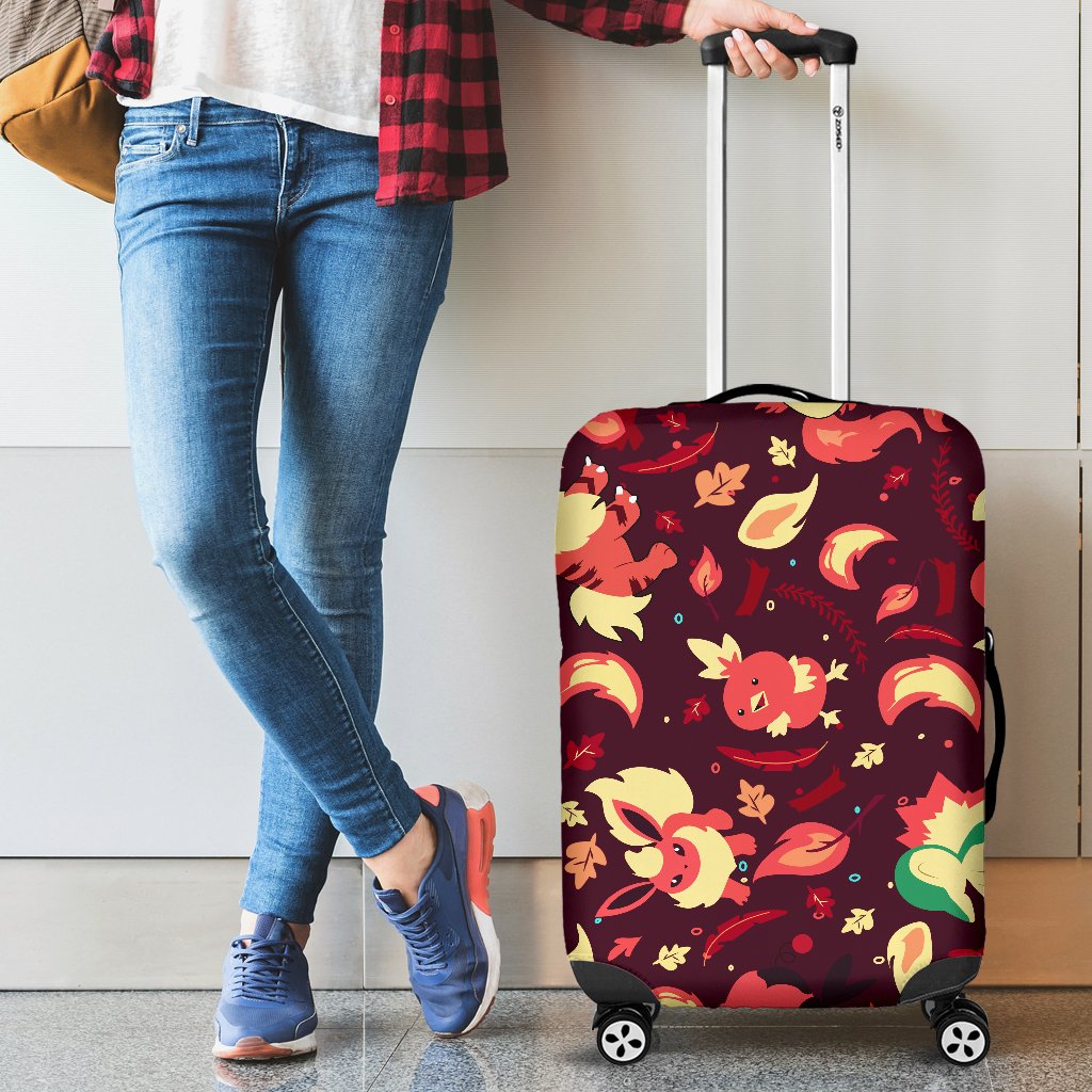 Pokemon Fire Design Suitcase Protector Luggage Cover