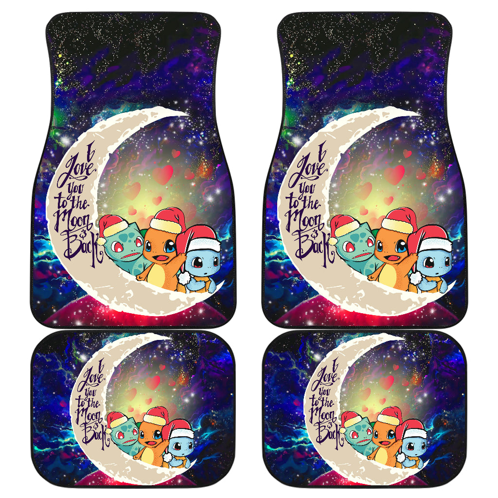 Pokemon Friends Gen 1 Love You To The Moon Galaxy Car Floor Mats