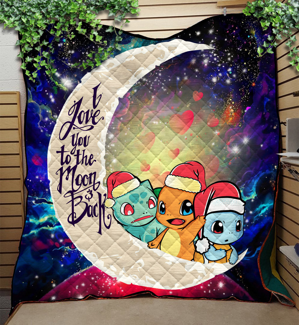 Pokemon Friends Gen 1 Galaxy Blanket for Love You To The Moon