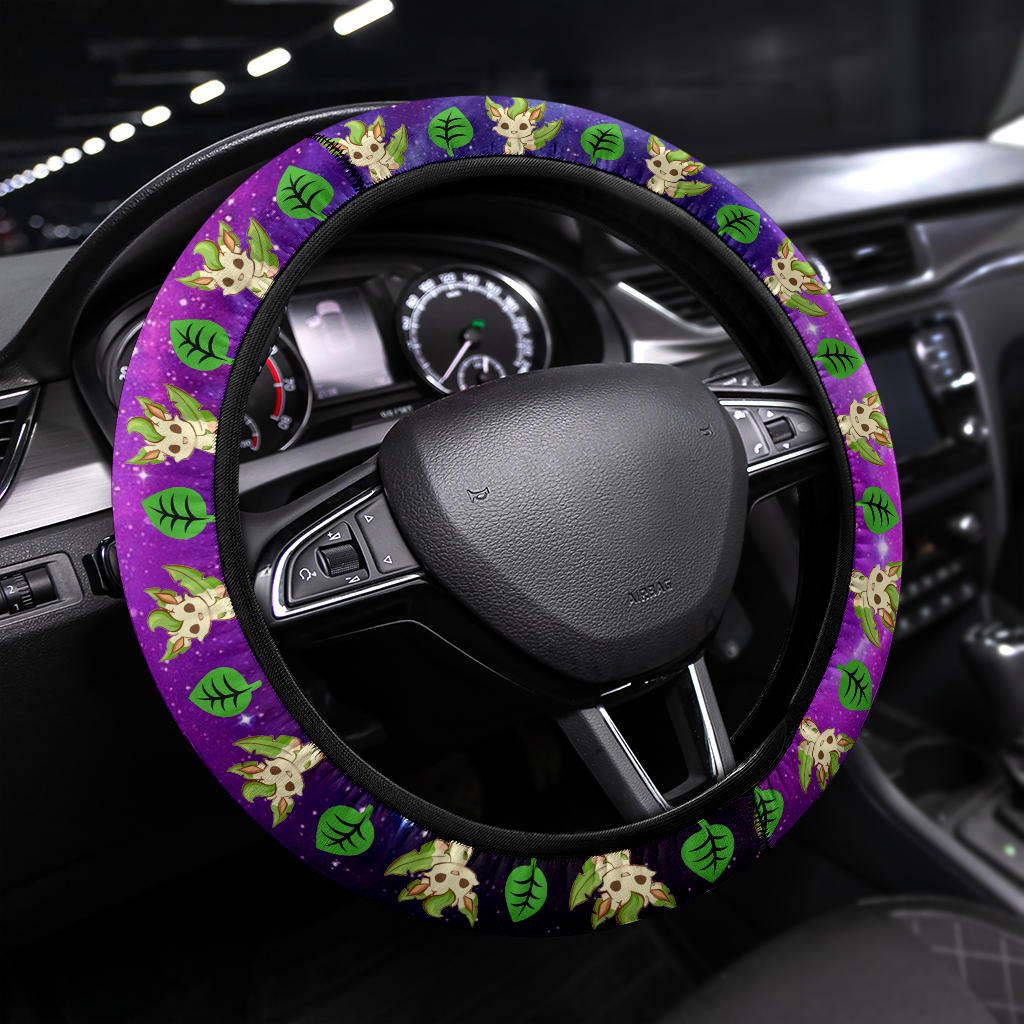 Pokemon Leafon Eevee Evolution Car Steering Wheel Cover