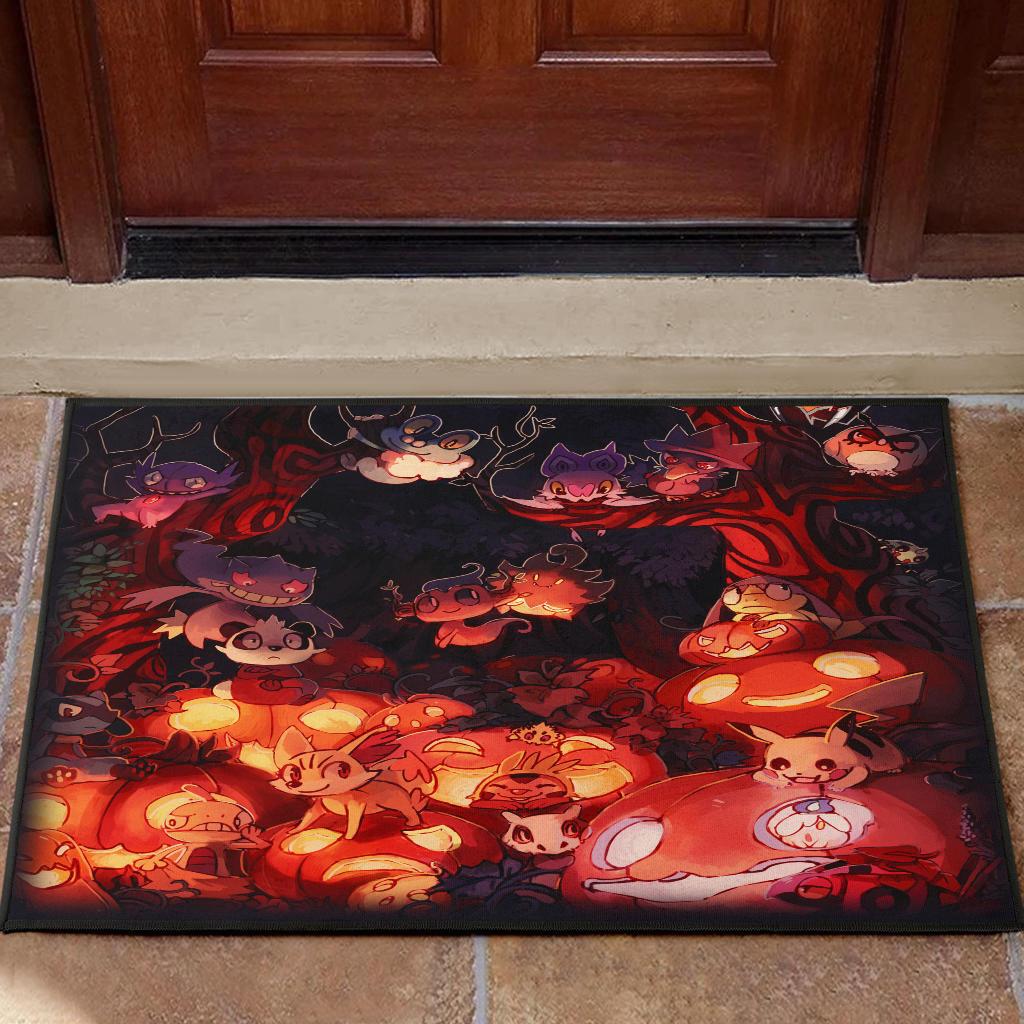 Pokemon Themed Halloween Doormat for Festive Home Decor