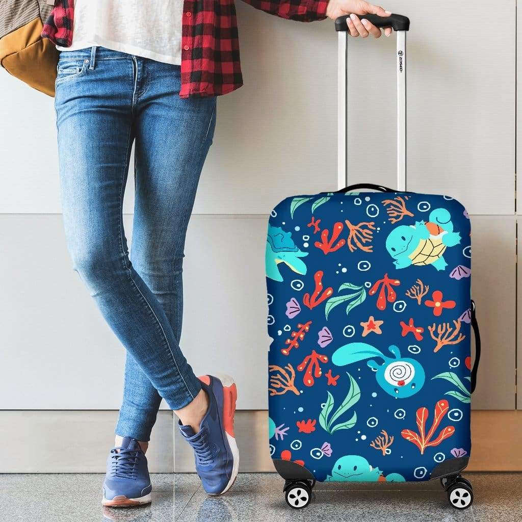 Pokemon Water Print Suitcase Protector Luggage Cover