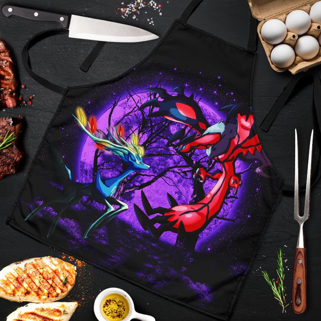 Yveltal Xerneas Pokemon X Y Moonlight Custom Apron Gift for Cooking