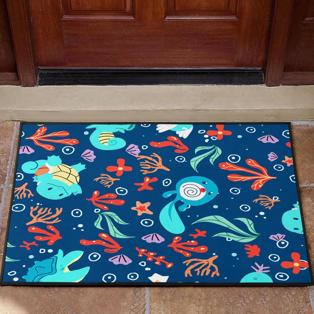 Pokewater-Themed Welcome Mat for Home Entry - Doormat