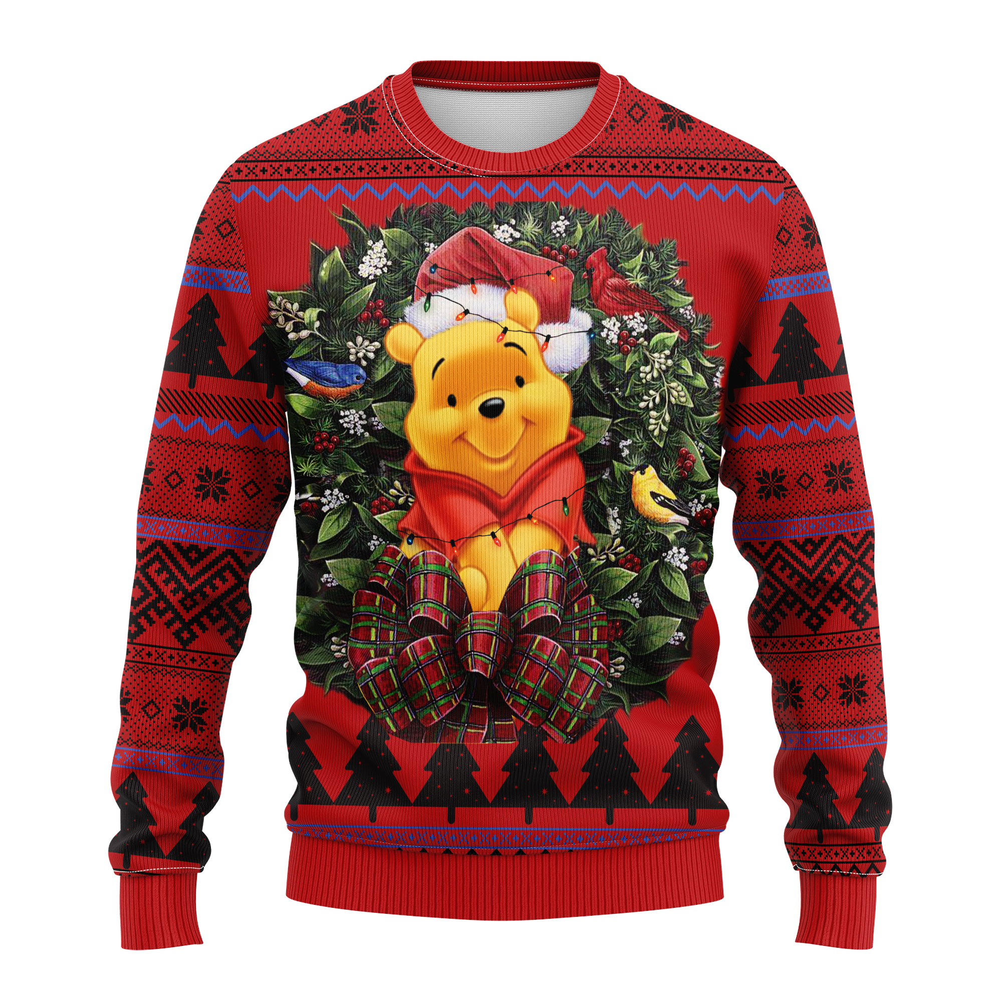 Pooh Lion King Ugly Christmas Sweater Thanksgiving Gift for Men