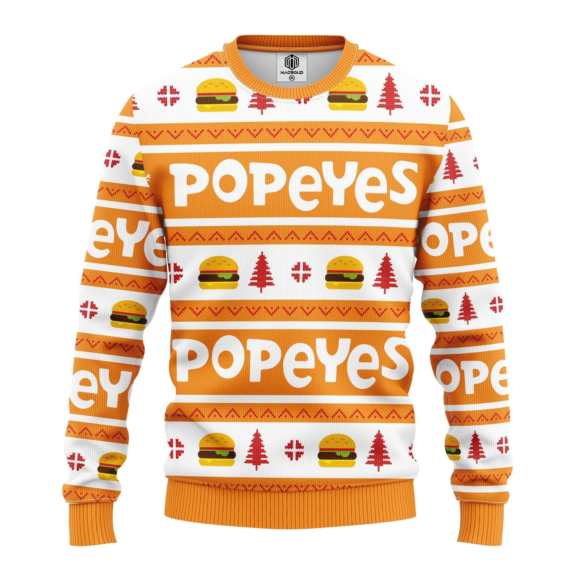 Popeyes Christmas Sweater for Thanksgiving Gifts - Ugly Sweater