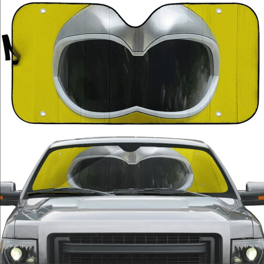Power Rangers Yellow Ranger Sunshade Car Windshield Accessory Gift