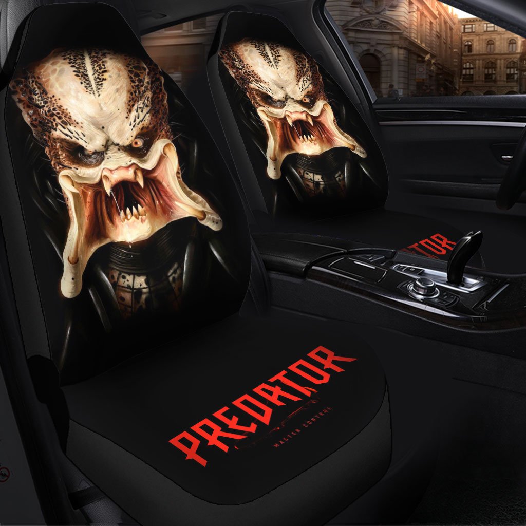 Predator 3D Premium Custom Car Seat Covers Decor Protectors Set