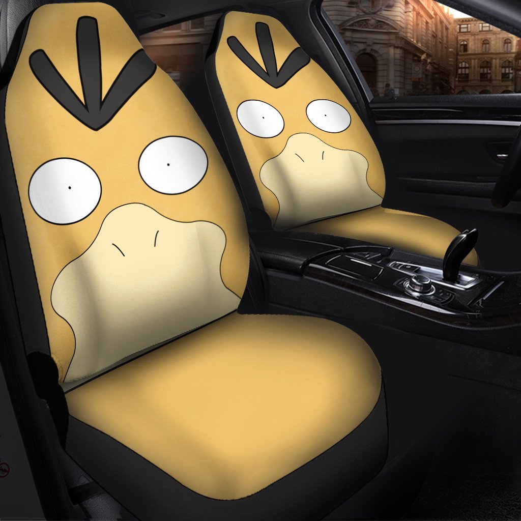Psyduck Pokemon Custom Car Seat Covers Protector for Vehicle Decor