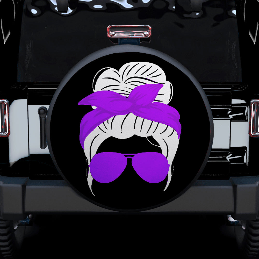 Purple Turban Jeep Girl Gift for Campers - Tire Covers for Cars