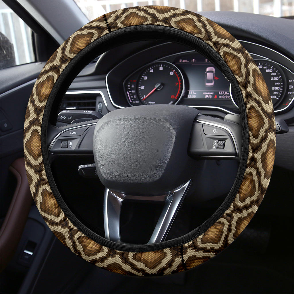 Premium Python Car Steering Wheel Cover for Improved Grip
