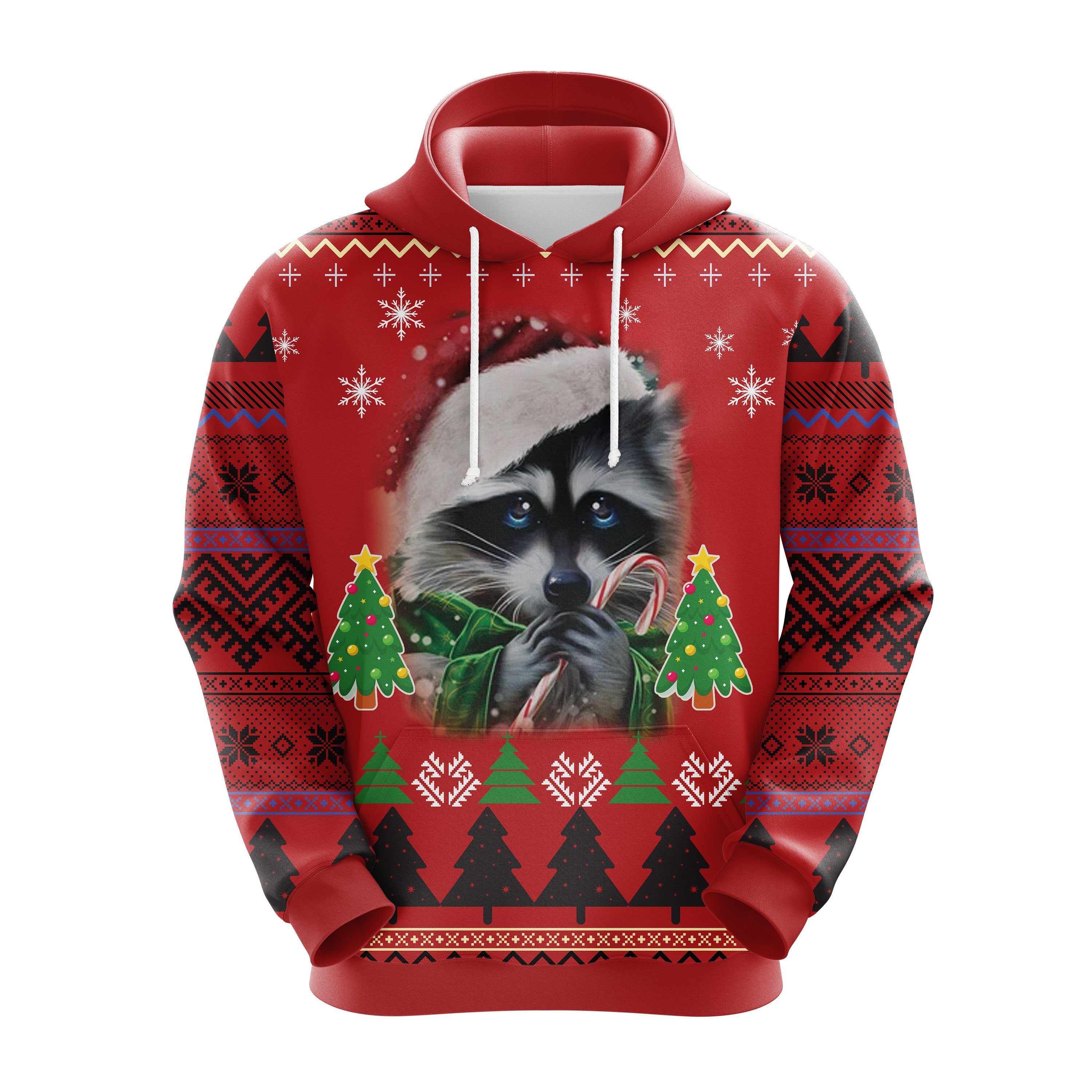 Cute Raccoon Christmas Hoodie - Amazing Thanksgiving Gift Idea