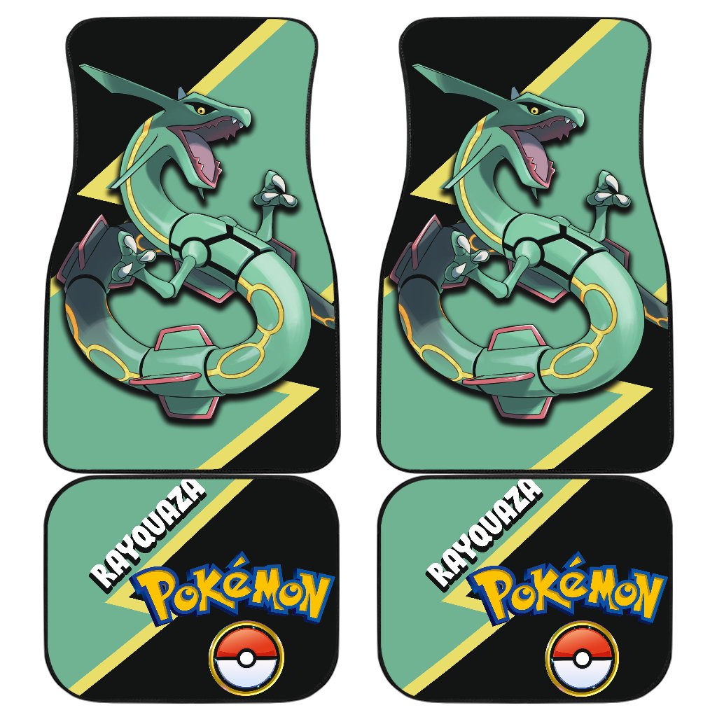 Custom Pokemon Rayquaza Car Floor Mats Interior Accessories for Vehicles