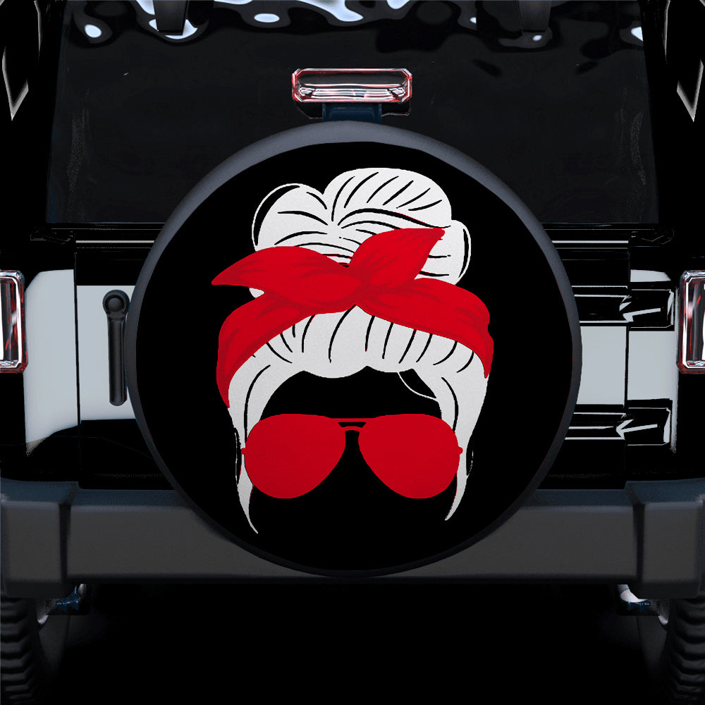 Red Turban Girl Jeep Spare Tire Covers Gift for Campers