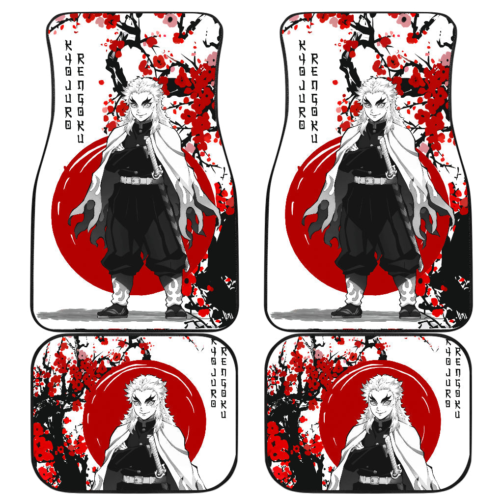 Demon Slayer Rengoku Japan Style Car Floor Mats for Maximum Comfort